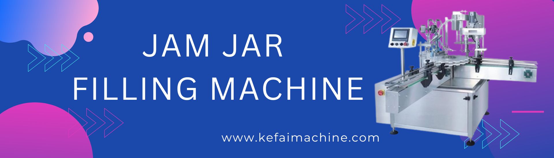 jam jar filling machine banner